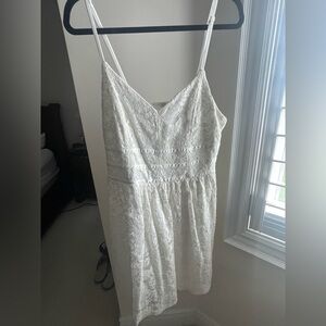 Stylish White Lace Dress